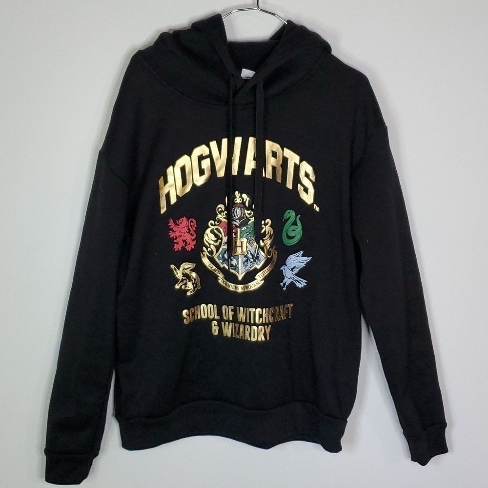 HARRY potter medium black Hogwarts hoodie